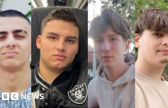 world : Families pay tribute to four friends killed in crash