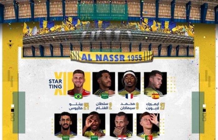 رياضة عالمية : التشكيل الرسمى لمواجهة النصر ضد الأهلي في الدوري السعودي