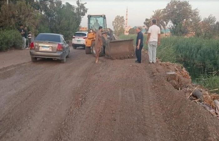 استجابة لشكاوى المواطنين.. محافظ القليوبية يوجه بسرعة تأهيل طريق مصرف أجهور