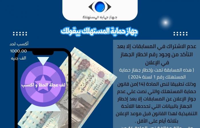 تقارير مصرية : جهاز حماية المستهلك يحذر من الإعلانات المضللة خلال تخفيضات الجمعة البيضاء