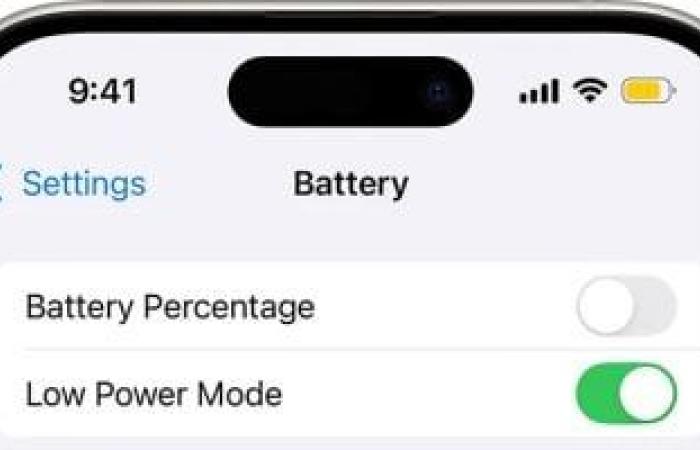 أخبار التكنولوجيا : يعنى ايه "الوضع الأصفر" فى هواتف ايفون.. وكيف يحافظ على عمر بطاريتك؟